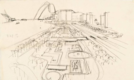  Dibujo de Burle Marx para el Parque Flamengo