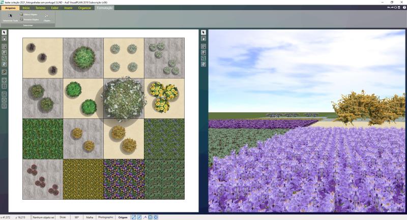 Plantas de colección reunidas en un proyecto VisualPLAN