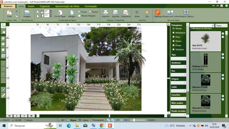  Diseño paisajístico residencial de André Luis Cenak utilizando el software de AuE, PhotoLANDSCAPE