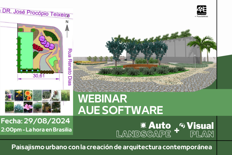  Webinar AuE Software: Paisajismo urbano con creación de arquitectura contemporánea en VisualPLAN