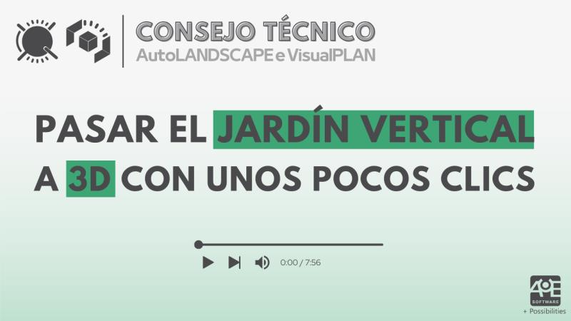 AutoLANDSCAPE y VisualPLAN 2022: Algunos consejos para jardines verticales