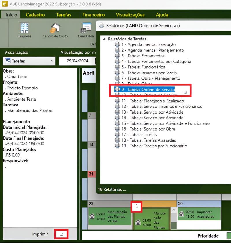 Botón de impresión directamente en el trabajo Botón de impresión directamente en el trabajo