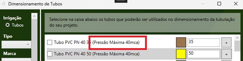 Unidad límite de presión máxima de la tubería Unidad límite de presión máxima de la tubería