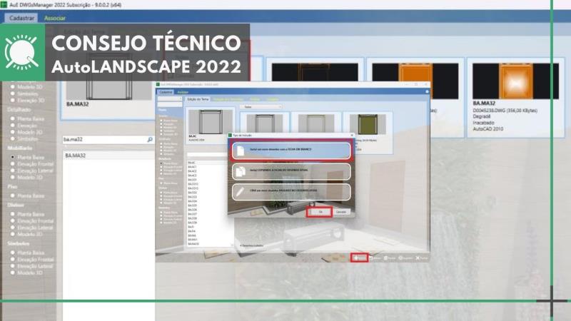 AutoLANDSCAPE 2022: Dominio de DWG Manager