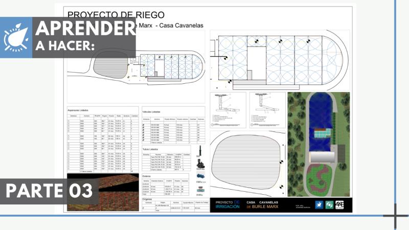 Webinar Parte 3: Aprenda a crear el proyecto de riego para los jardines Burle Marx de Casa Cavanelas