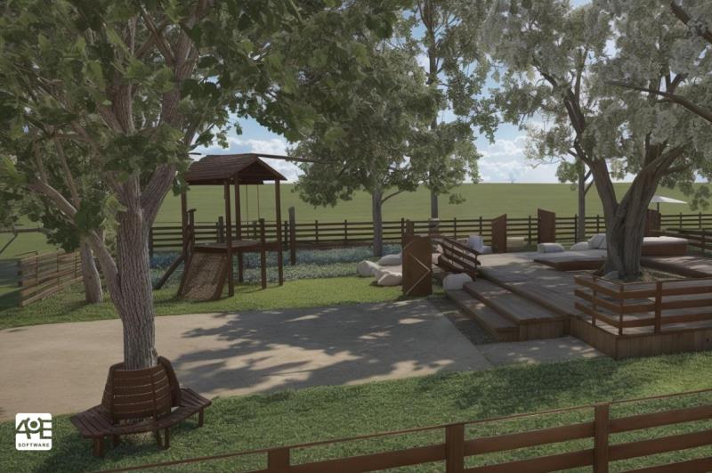 Imagen renderizada en VisualPLAN. La imagen ha sido tratada con la actualización BETA del potenciador AuE Expert