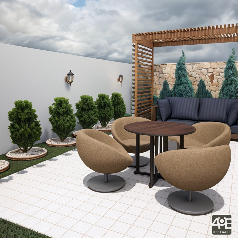Proyecto realizado con el software VisualPLAN. La imagen se procesó con la versión beta del potenciador AuE Expert.