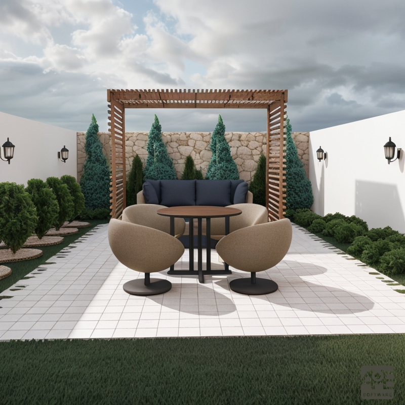 Proyecto realizado con el software VisualPLAN. La imagen se procesó con la versión beta del potenciador AuE Expert.