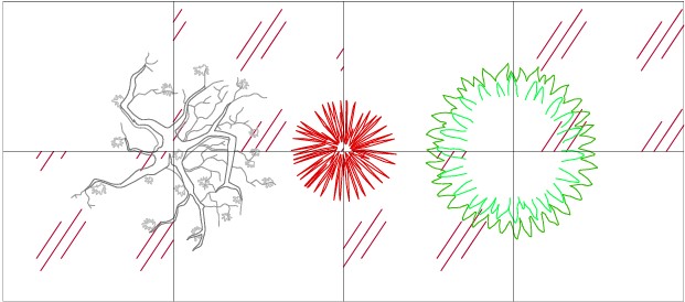 DWGs de las especies nuevas del software AutoLANDSCAPE