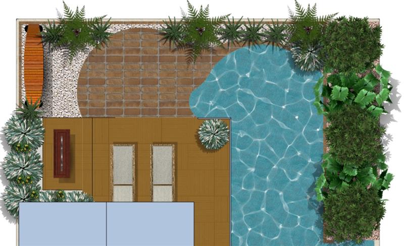 Planta baja humanizada no VisualPLAN.