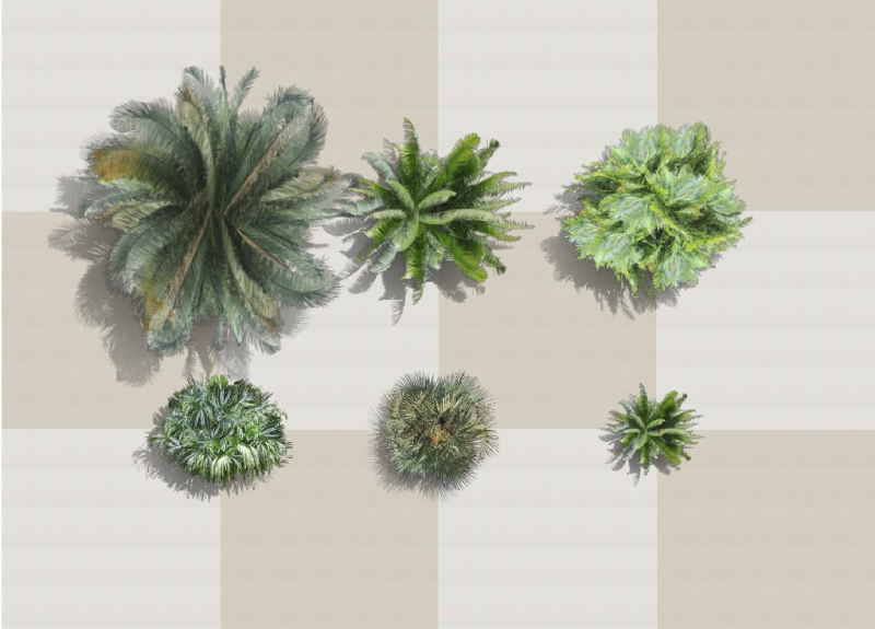 Plantas humanizadas de las nuevas Palmeras en el software VisualPLAN