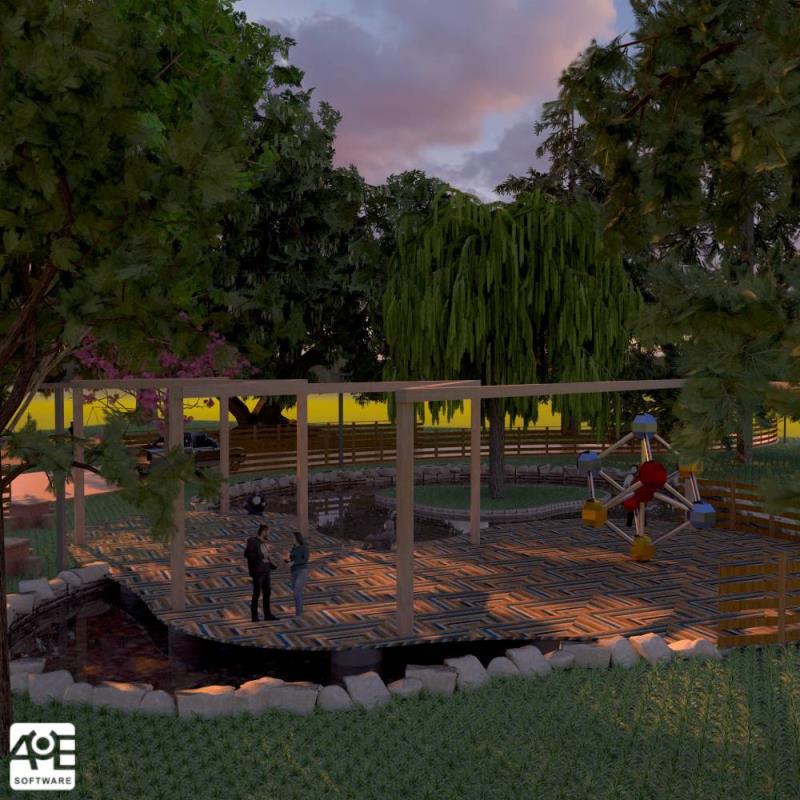 Imagen renderizada en VisualPLAN. La imagen se generó con la actualización BETA del renderizador LuxCore.