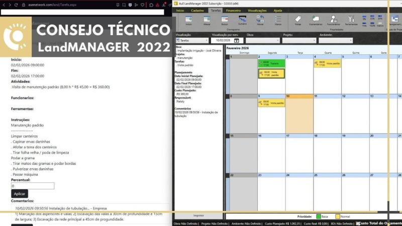 LandMANAGER 2022: Registro y uso de instrucciones en tareas
