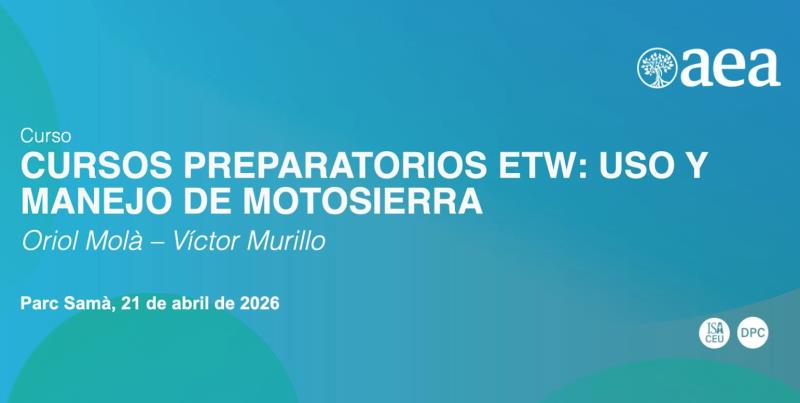 El curso de motosierra para arboricultura forma a profesionales con especial atención a la seguridad