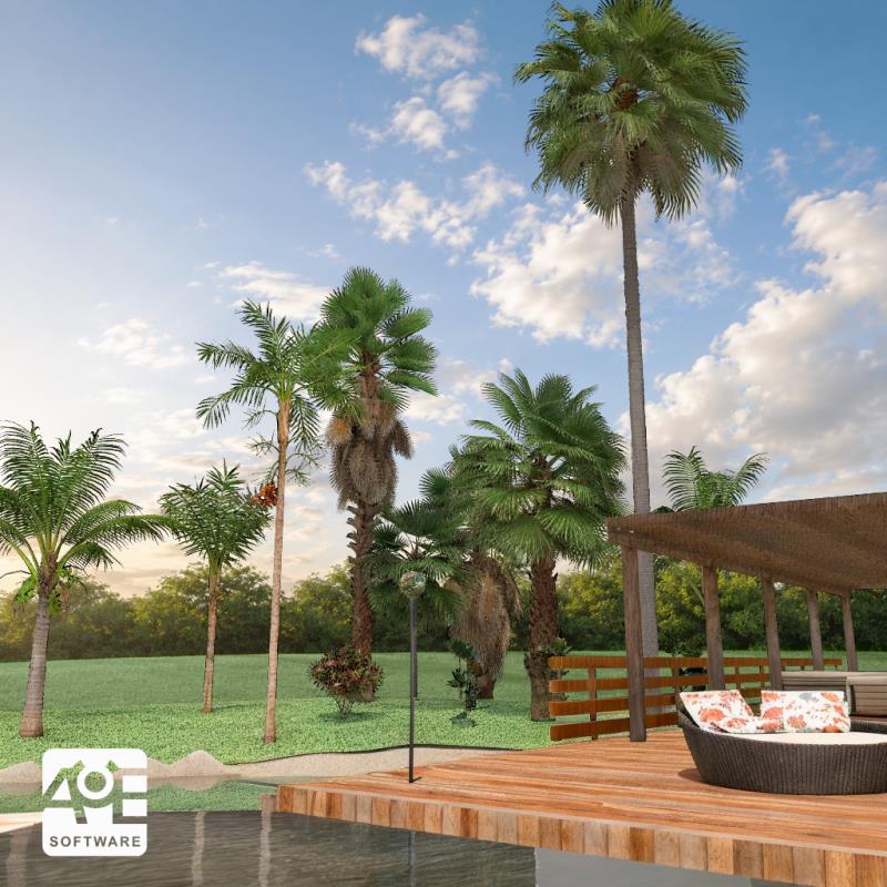 Llegan nuevas palmeras y plantas a la biblioteca 3D de AuE Software