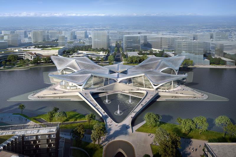 Descubra el proyecto del Centro de Arte Cívico de Zhuhai Jinwan, Zaha Hadid Arquitectos en China