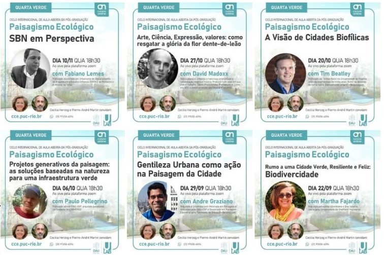 Ciclo internacional de conferencias sobre Paisajismo Ecológico en la PUC-RIO